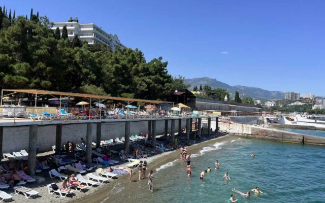 пляж санатория